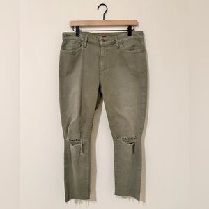 [Joe’s Jeans] Military Green Distressed Jeans Size 31